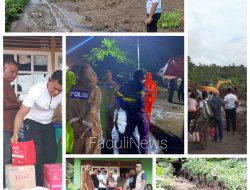 Kasat Sabhara Polres Halbar Pimpin Langsung Penanganan Bencana di Jailolo