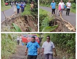 Gerak Cepat Ketua Komisi III dan PUPR Tinjau Jalan Kalaodi–Fobaharu Terputus Longsor
