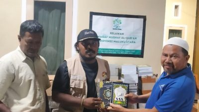 Sema-Habar Ternate Salurkan Bantuan Al-Qur’an di Jailolo, Dukung Generasi Muda Muslim
