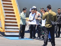 Kapolda Maluku Utara Sambut Wapres Gibran di Pulau Morotai